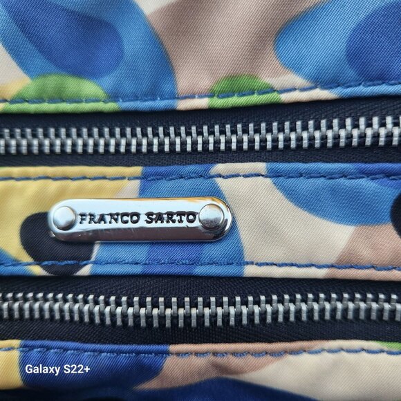 Franco Sarto Floral Crossbody Bag With Adjustable Strap Zipper Compartments - Picture 3 of 5